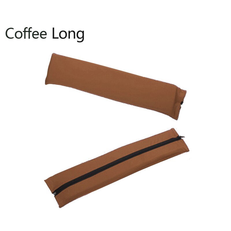 2 Stuks Stoel Armsteun Pads Voor Home Office Stoelen Voor Polyester Mouwen Swivel Stoel Armsteun Anti Proof Mouwen Pack Stoel covers: Coffee long