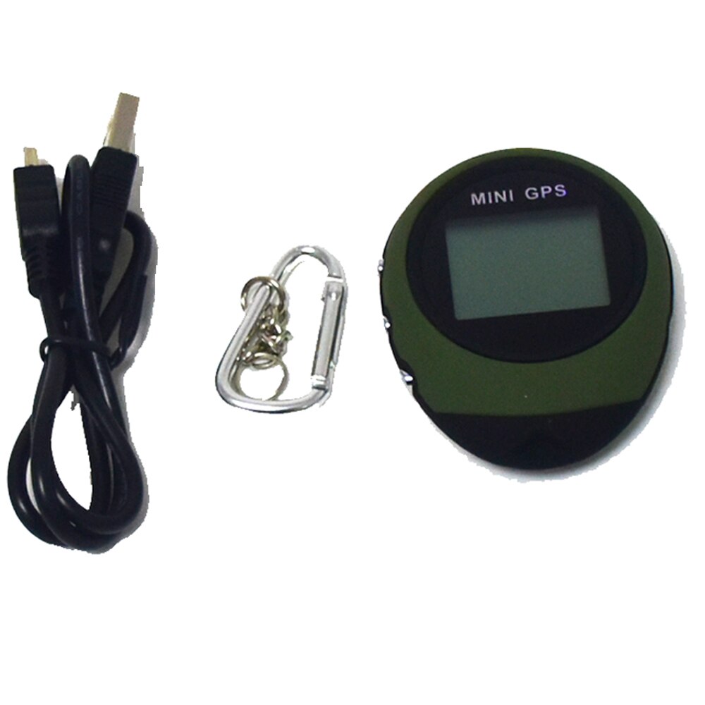 Mini gps draagbare handheld sleutelhanger tracker usb oplaadbaar locatie tracker kompas voor buiten reizen klimmen universeel