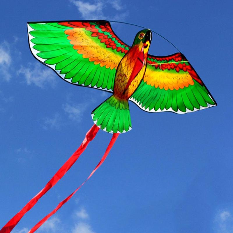 Parrot Vlieger Met Winder Board String Voor Kinderen Kids Outdoor Sport Speelgoed Spel Cartoon Kite
