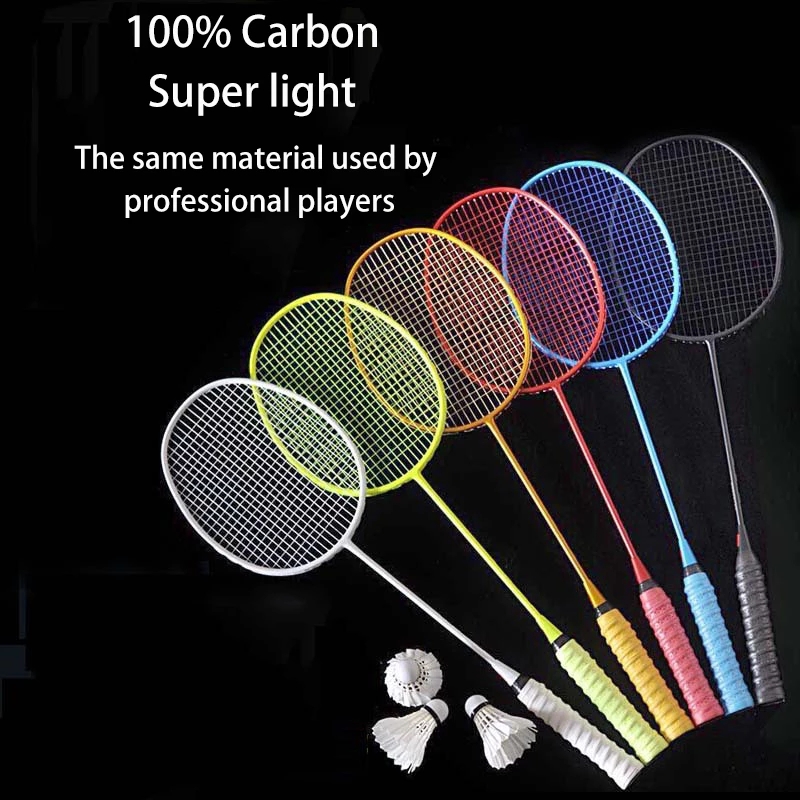 Full Carbon Badminton Racket 5U Ultralight Offensive Badminton Racket Racquet Outdoor Sports Sporting Goods -40