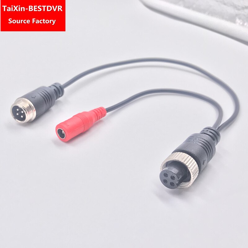 4G MDVR vehicle monitoring adapter cable Israel aviation head female to male DC truck camera cable