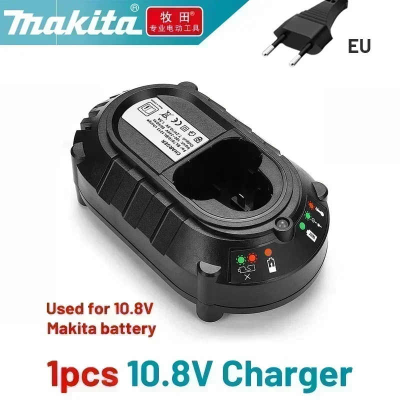 18v batterilader makita original,makita 18v 14.4v 10.8v 4 puertos lithium batteri hurtiglader ,18v makita batteri med lader: Grå