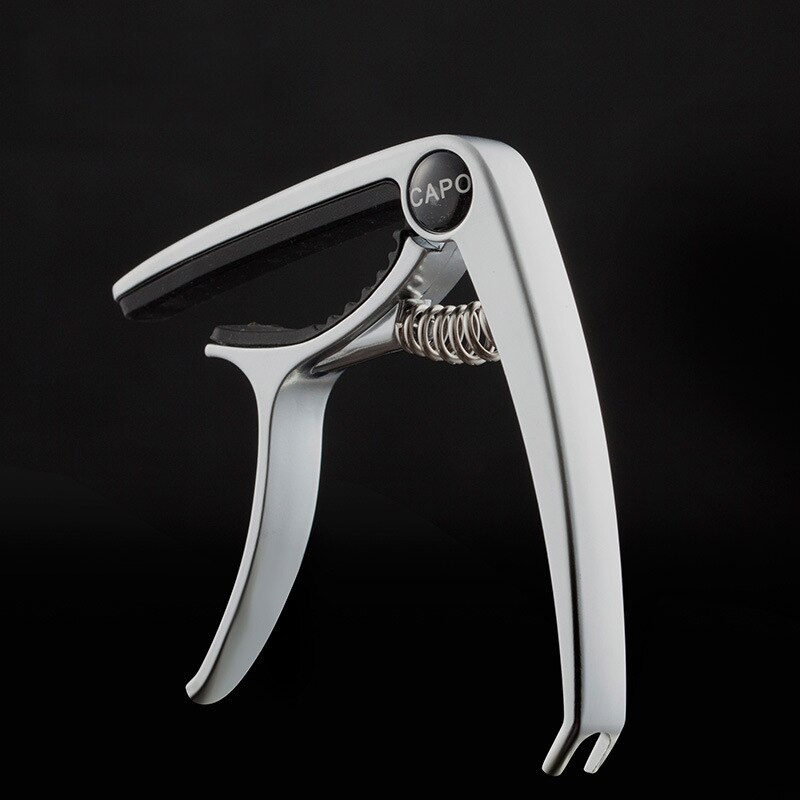 Capodastre de guitare électrique acoustique en métal de , accessoire en alliage de Zinc, mandoline, Ukulele: Silver