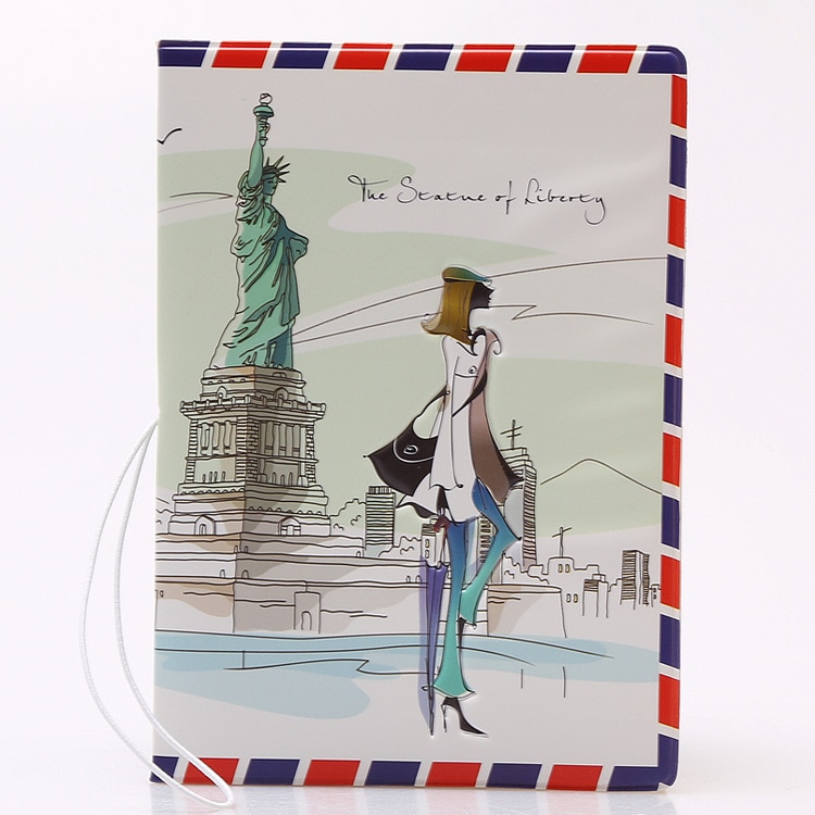 Have A Nice Trip Passport Holders Men/women Travel Passport Cover Bag Pvc Leather 3D Cover On The Passport For Travel