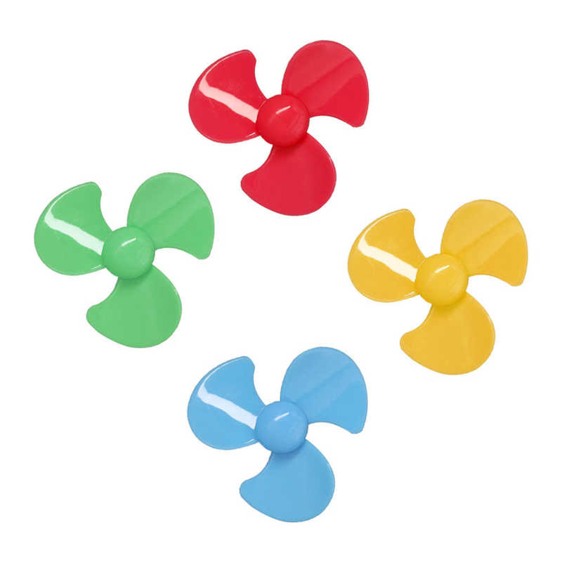 Plastic Propellers 3 Blades Propeller with 2mm Hole for DIY Toys Model