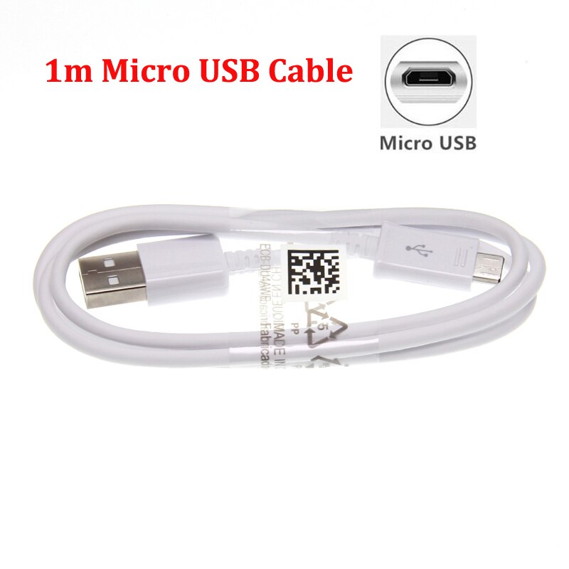 Qc 3.0 Fast Charger Voor Samsung A10 A7 J6 J4 Plus Huawei P Smart Plus Honor 9 Lite 8X mobiele Telefoon Opladen Micro Usb-kabel: 1m White Cable