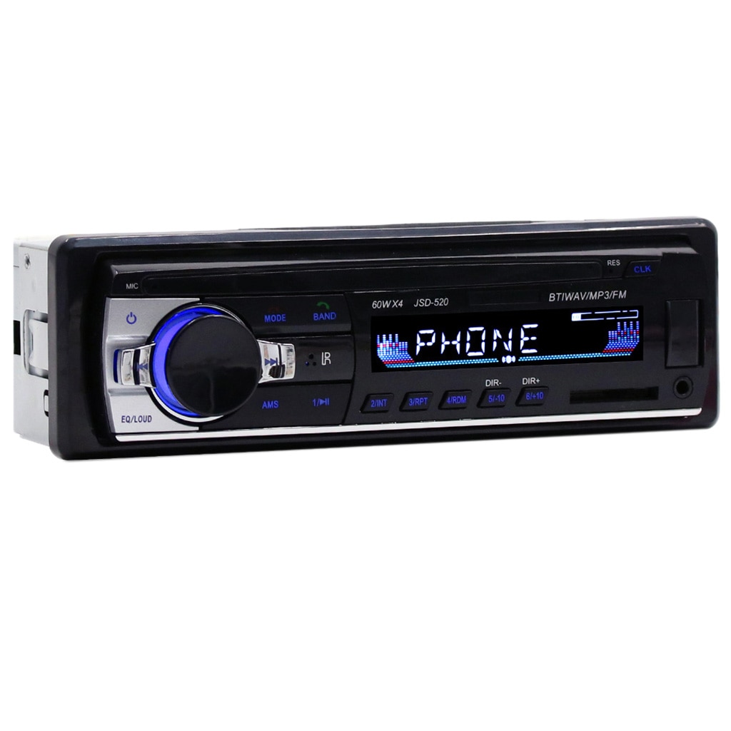 Car Stereo Receiver, Radio Car Receiver With MP3 Player WMA FM Remote Control, USB Port, Hands Free Stereo 4 X 60W