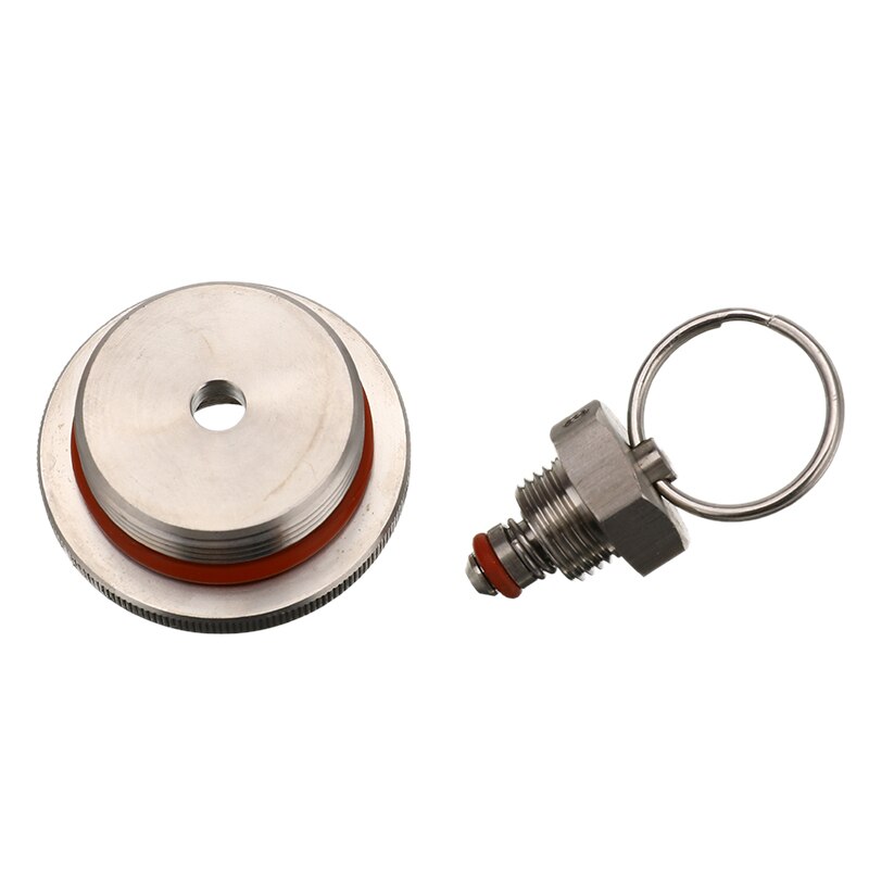 Tapa de barril de cerveza de acero inoxidable con válvula de alivio de presión 15/16 "-16unf tapa de barril de cerveza estándar para Barril casero
