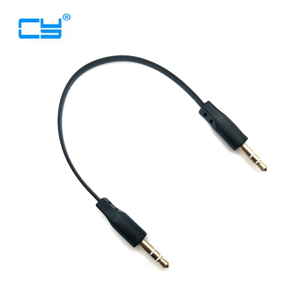 3.5MM Aux port Male Naar Mannelijke 90 Graden Haakse Audio Kabel korte lijn 10cm aux kabels