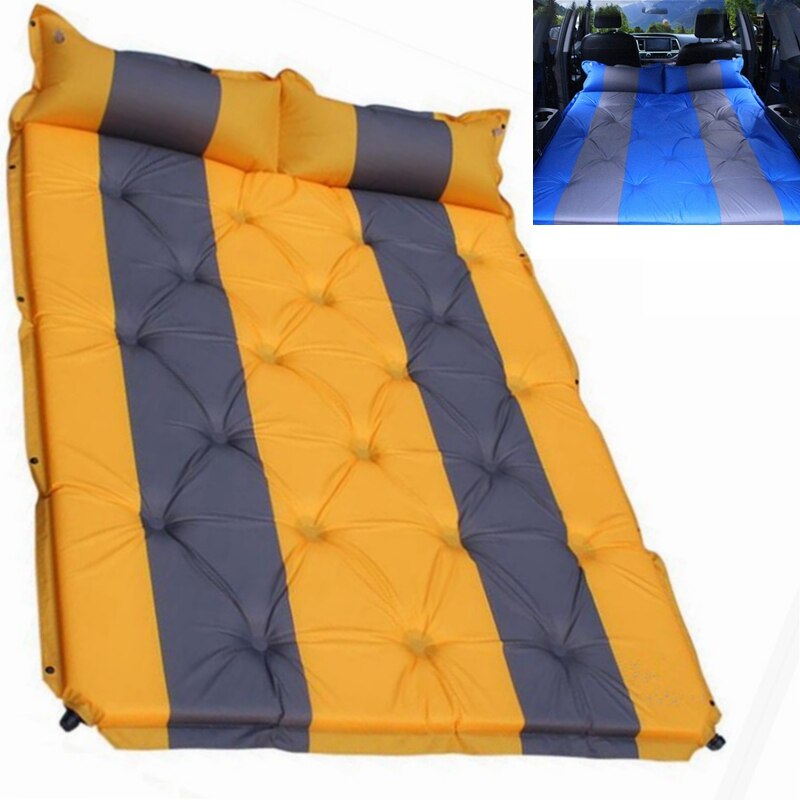 Outdoor Camping Opblaasbare Tent Mat Mummie Pads Met Kussen Air Matras Utralight Camping Mat Auto Reizen Bed Vochtbestendige pad