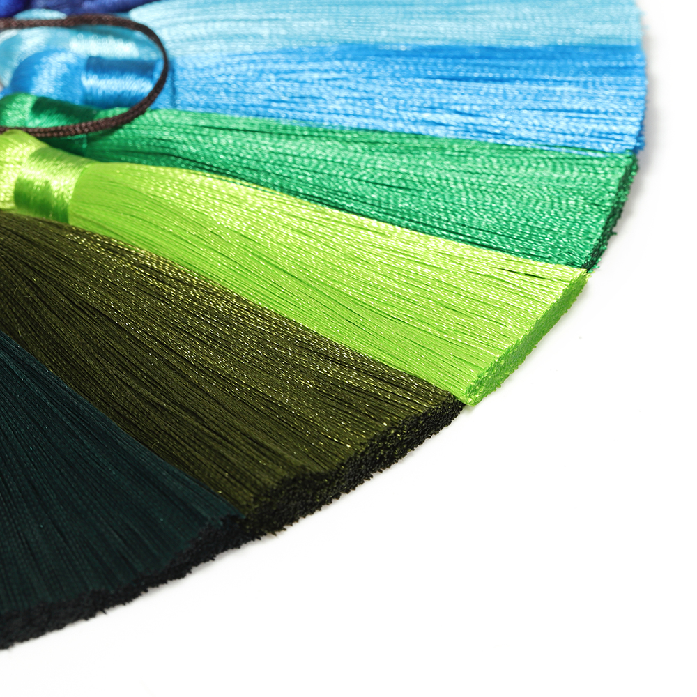 10pcs Polyester Silk Tassel Brush 8cm Satin Tassel for Jewelry Making Crafts Charm Pendant DIY Handmade Material Supplies