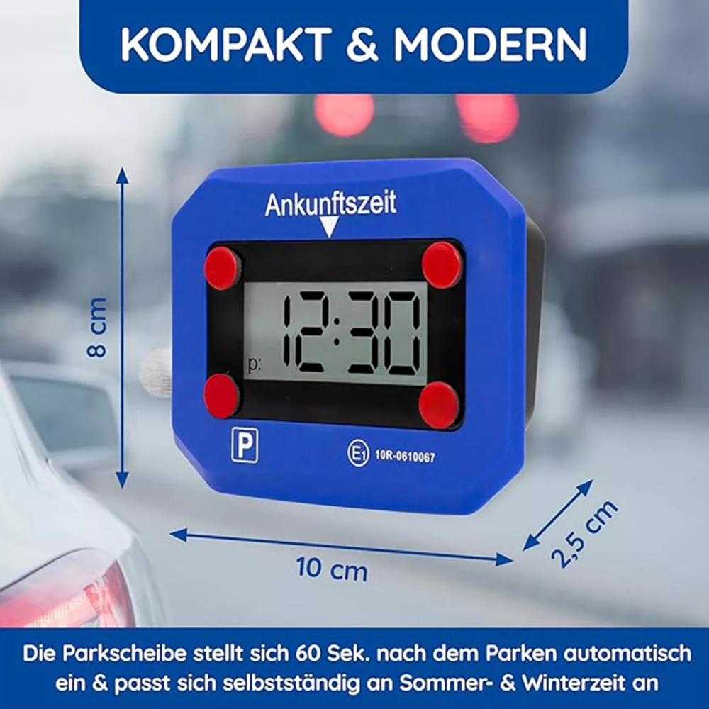 Mini véhicule disque de stationnement de voiture minuterie horloge affichage du temps d disque en plastique outils de temps de stationnement Portable voiture minuterie de stationnement horloge