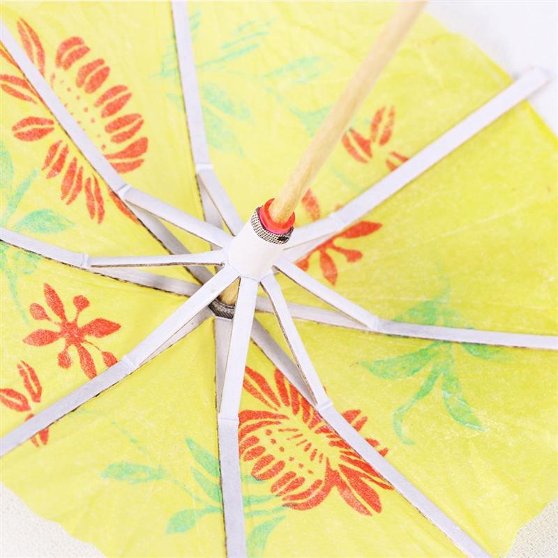 144 Pcs Cocktail Parasol Drink Umbrellas Paper Parasol Picks Cocktail Stick For Drinks Hawaiian Party And Pool Party Supplies