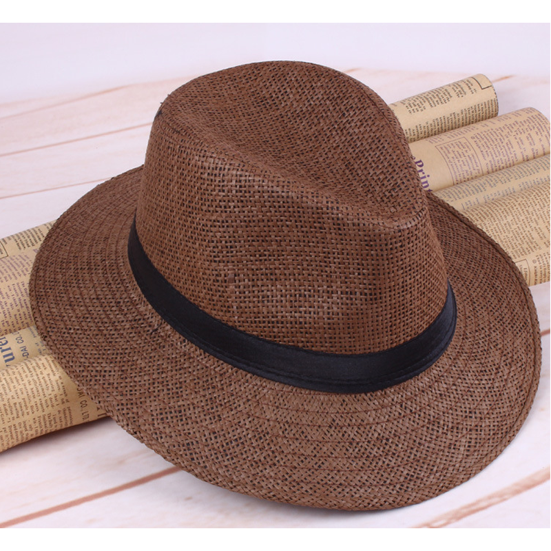 Mode Panama Hoed Zomer Zon Hoeden Voor Vrouwen Man Strand Strooien Hoed Voor Mannen Uv-bescherming Cap Chapeau Femme