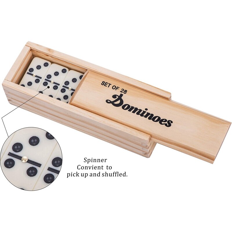 Holz Box Domino Set Neun Dominosteine Gesetzt Von 28 Dominosteine Dominos-karte Spiel Domino Tabelle Domino Zug Mexikanischen Zug Domino