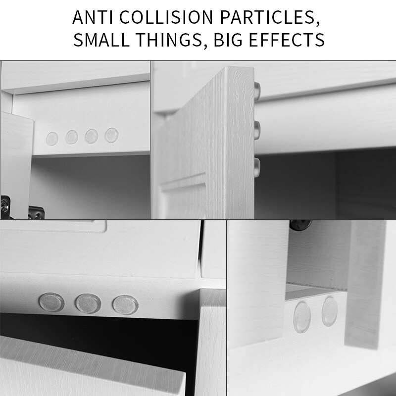 Antikollision silikone kolloid kabinet dør mute stick lydbuffer kolloid møbler anti-knock back klæbende antislip