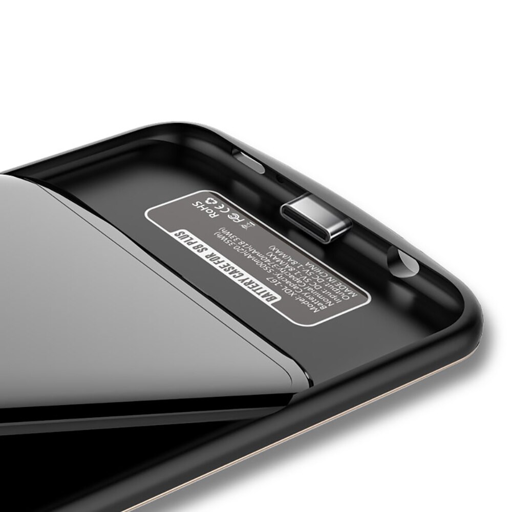 Coque de chargeur de batterie en TPU souple, étui de chargeur de batterie pour Samsung Galaxy S9 S8 Plus Note 8 Note 9