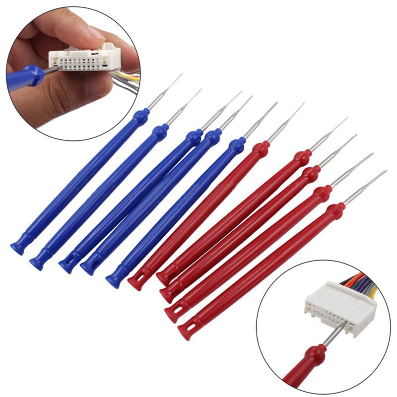 5pcs Pin Extractor Plug Car Terminal Removal Tool Pin Needle Retractor Puller Kit Auto Repair Tool Set Handled Wire Crimp Puller