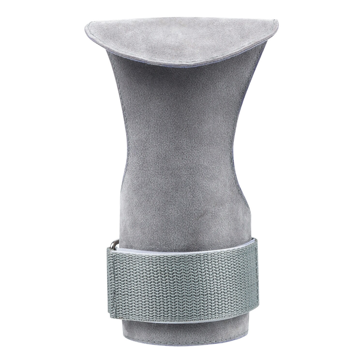Gants de gymnastique antidérapants en cuir de vache, poignées, coussinets de levage, ceinture de puissance, d&#39;entraînement, Crossfit, gants de Fitness, Protection des paumes: grey right