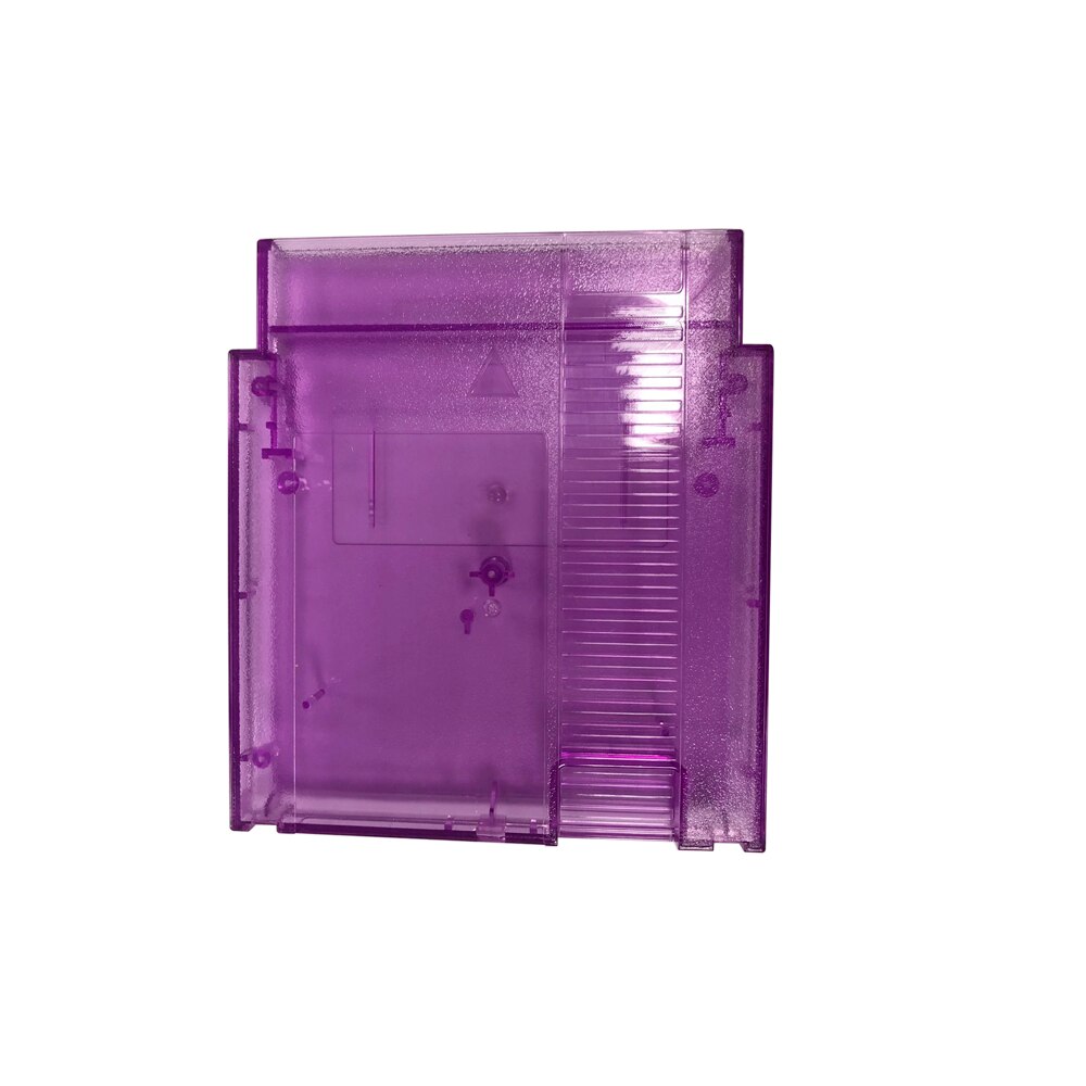 Carcasa de juego de 72 pines, Cartucho de repuesto para NES, funda de plástico con 3 tornillos: Clear  Purple