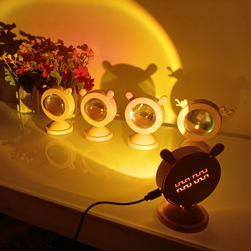 Ins Kawaii – lampe de bureau avec Projection arc-en-ciel, luminaire décoratif d&#39;intérieur, idéal pour un salon