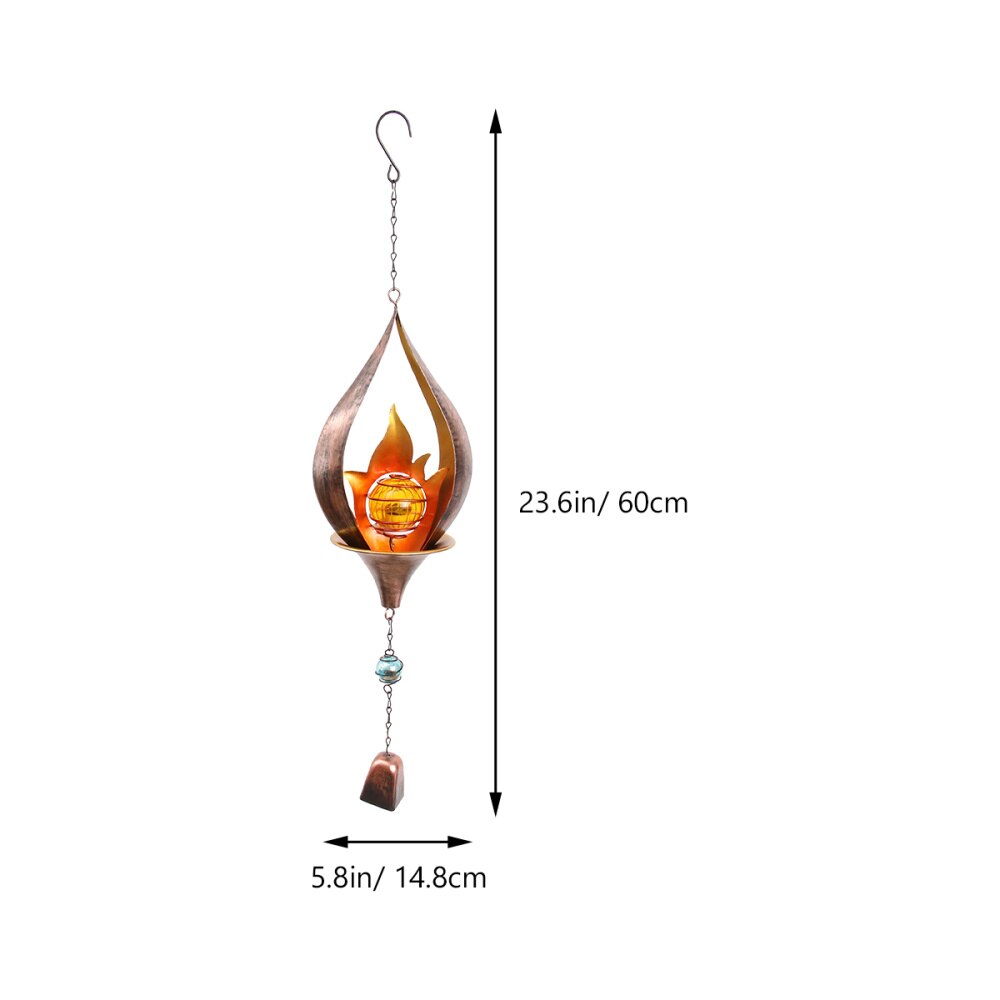 1Pc Wind Chime Flame Wind Chime Hanging Decor for Garden Window