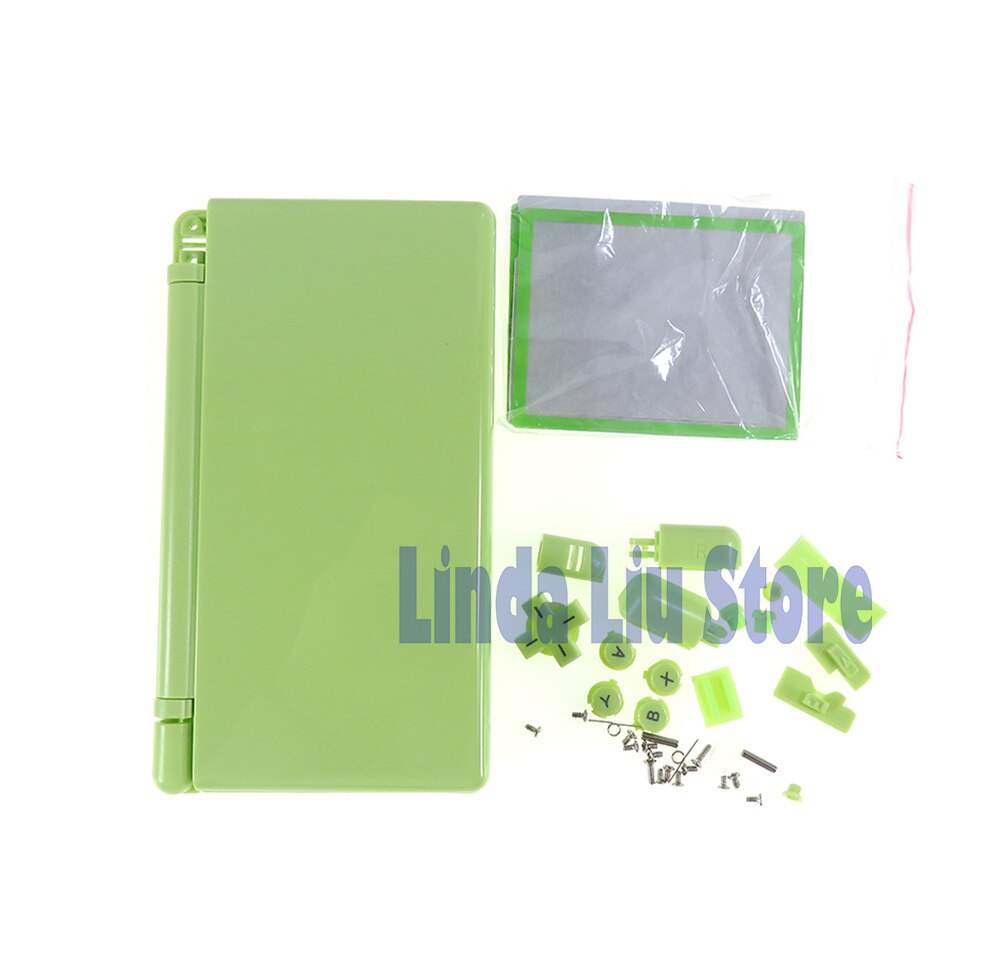 1set/lot Full set Housing Cover Case Replacement Shell For Nintendo DS Lite DSL NDSL: Green