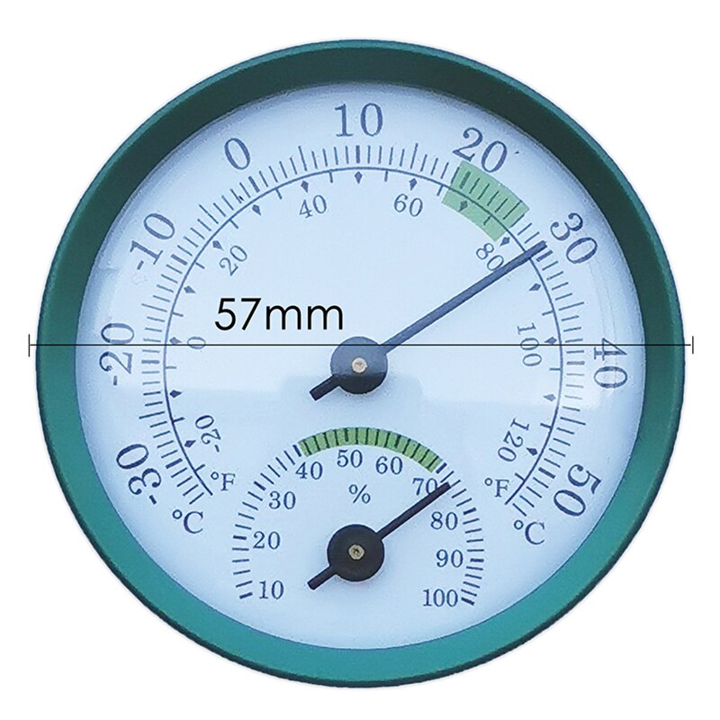 1pc Wall Mounted Temperature Humidity Meter Thermometer & Hygrometer For Sauna Room Household