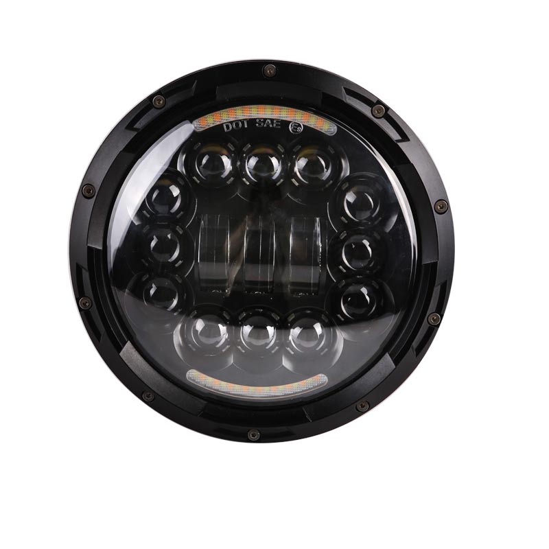 7 Inch Headlight For Harley Motorcycle 7Inch Round DRL Turn Signal Halo LED Headlamp
