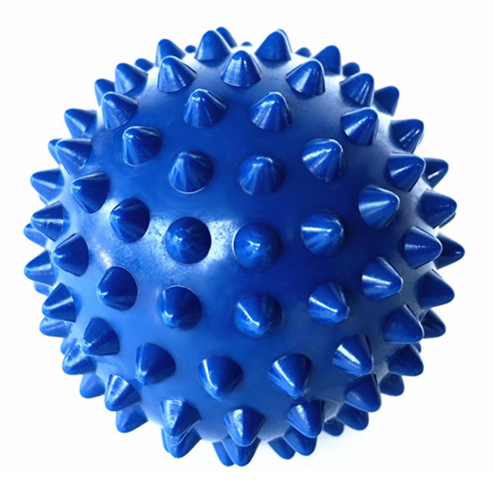 Fitness pvc hånd massage bold pvc såler pindsvin sensorisk træning greb bolden bærbar fysioterapi bold 6.5cm gratis skib: Blå