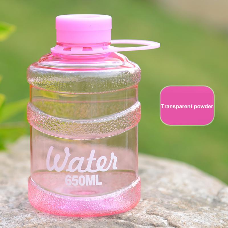 650ml plasthinkar koppar bärbar resistent lämplig för barn stor kapacitet vattenflaskor drinkware: 03