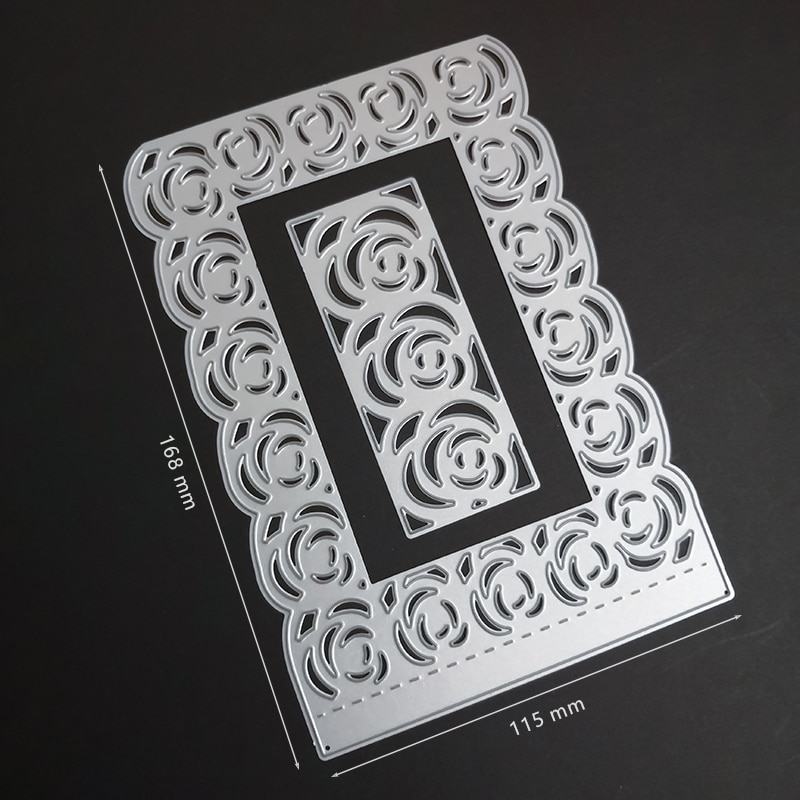 Rosenbryllup invitationer dør metal skære dies til kort fremstilling scrapbog fødselsdag lykønskningskort cutter