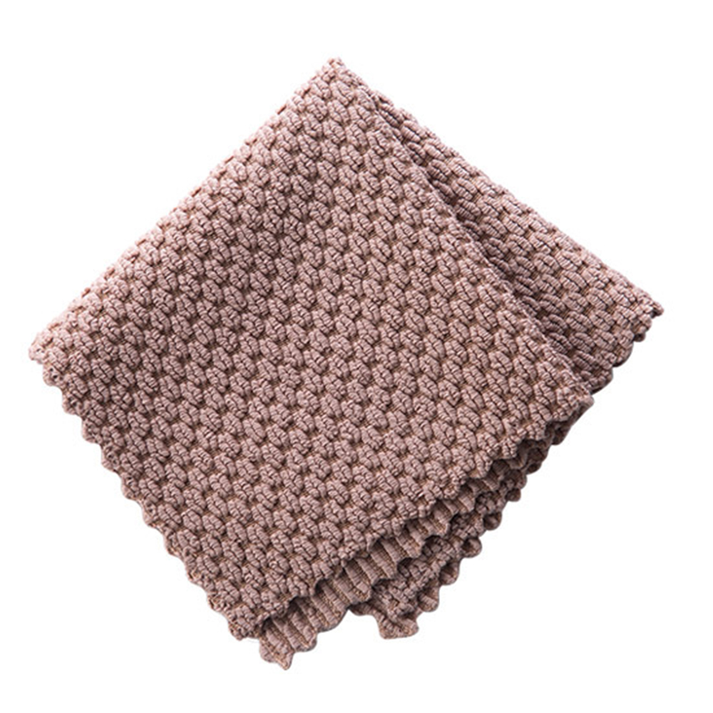 1pc köksstädhanddukar anti-fett torktrasor effektiv superabsorberande rengöringsduk i mikrofiber hushållsdisk: Kaffe