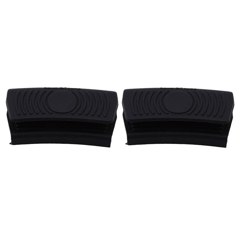 Aankomen Grip Siliconen Pot Houder Mouw Pot Handschoen Pan Handvat Cover Grip Keuken Gereedschap: black