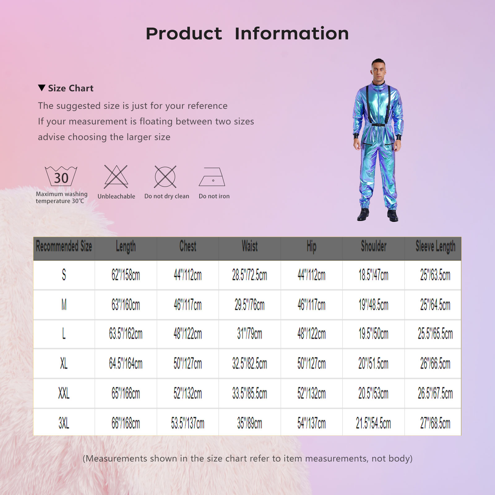 Tuta da uomo con cerniera, tuta da pilota, astronauta, alieno, spazio, robot, cosplay, costume da discoteca metallizzato