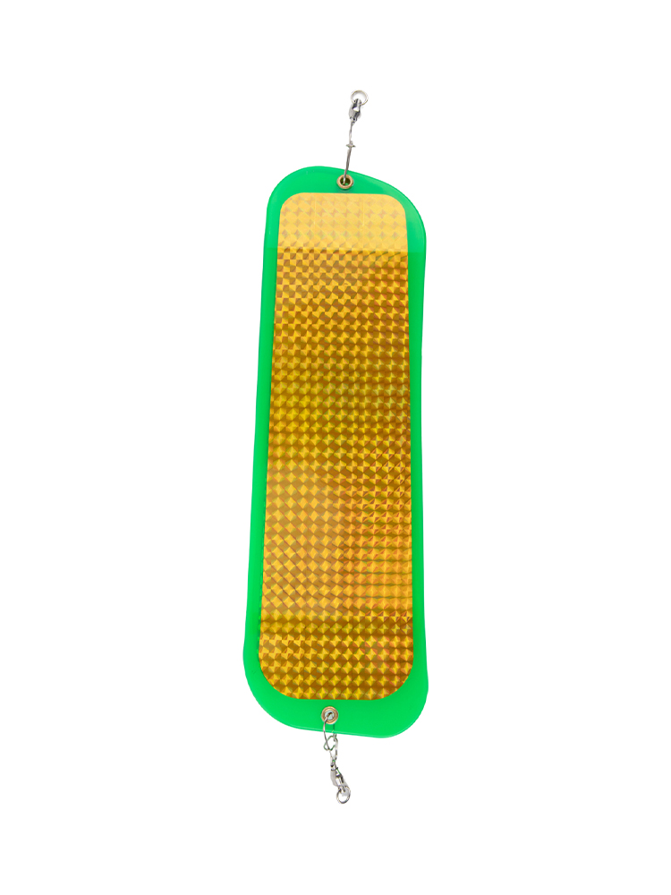 Reflective Diving Board Fishing Flasher Board Fishing Trip Green Wear-resistant Fishing Gear ABS Material Attracts Fish