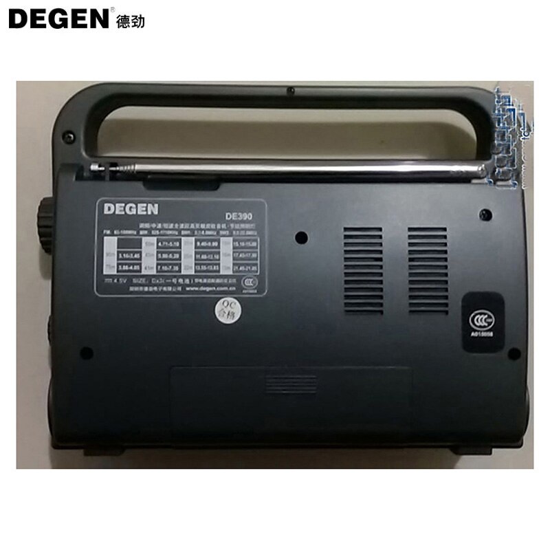 DEGEN-receptor digital de banda mundial DE390, Radio FM estéreo, MW, SW, DSP, sensibilidad Local, portátil,