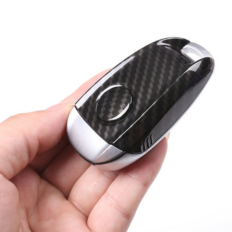 Abs kulfiber til alfa romeo giulia stelvio 17-18 nøgle fjernbetjening fob cover sag