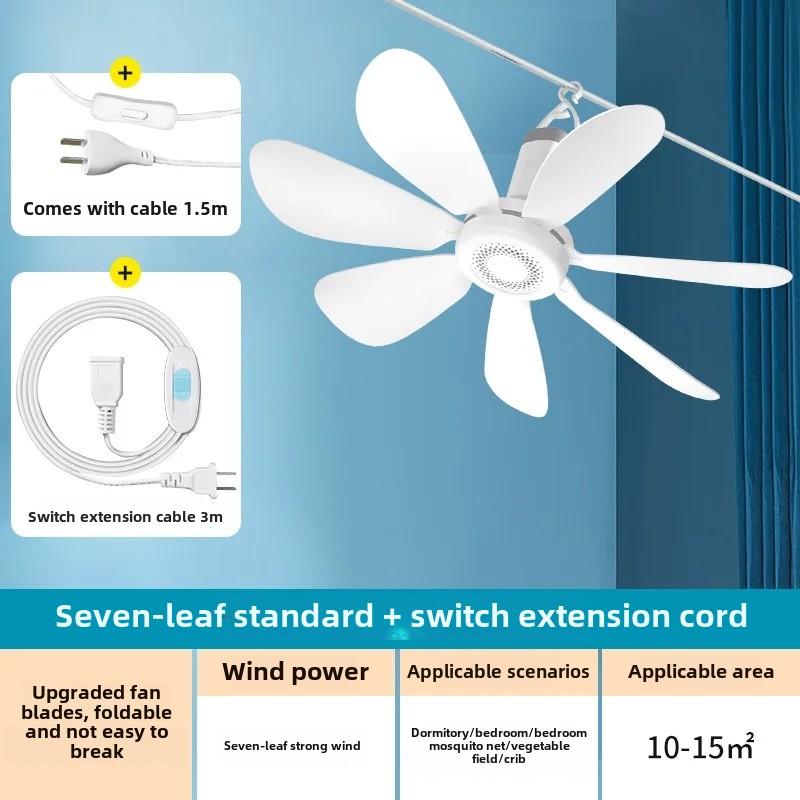 Liten veggmontert elektrisk vifte for hjem og studenthjem, ingen boring nødvendig, ideell for veggdekorasjon på baderom og kjøkken: Annen