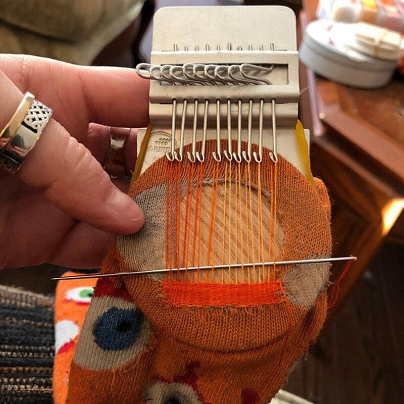 Piccolo telaio Speedweve tessuto strumento rammendo portatile piccola macchina per maglieria strumento di riparazione del foro della macchina utensile