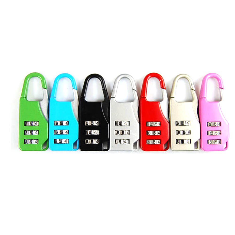 3-Digit Travel Lock Mini Dial Digit Number Code Password Combination Padlock Security Travel Safe Lock for Padlock Luggage Lock