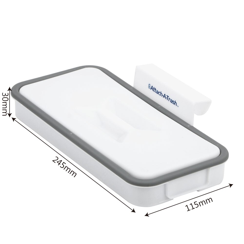 Cupboard Door Back Hanging Storage Racks Kitchen Accessories Garbage Bag Holder Trash Rack with Lid Kitchen Garbage Bag Holder