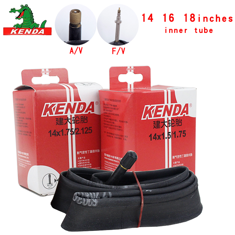 Kenda Bicycle Inner Tube 14 16 18 inch 1.5-1.75 1.75-2.125 AV FV BMX foldable Bike Tire Cycling rubber Tire Rubber Tube Parts