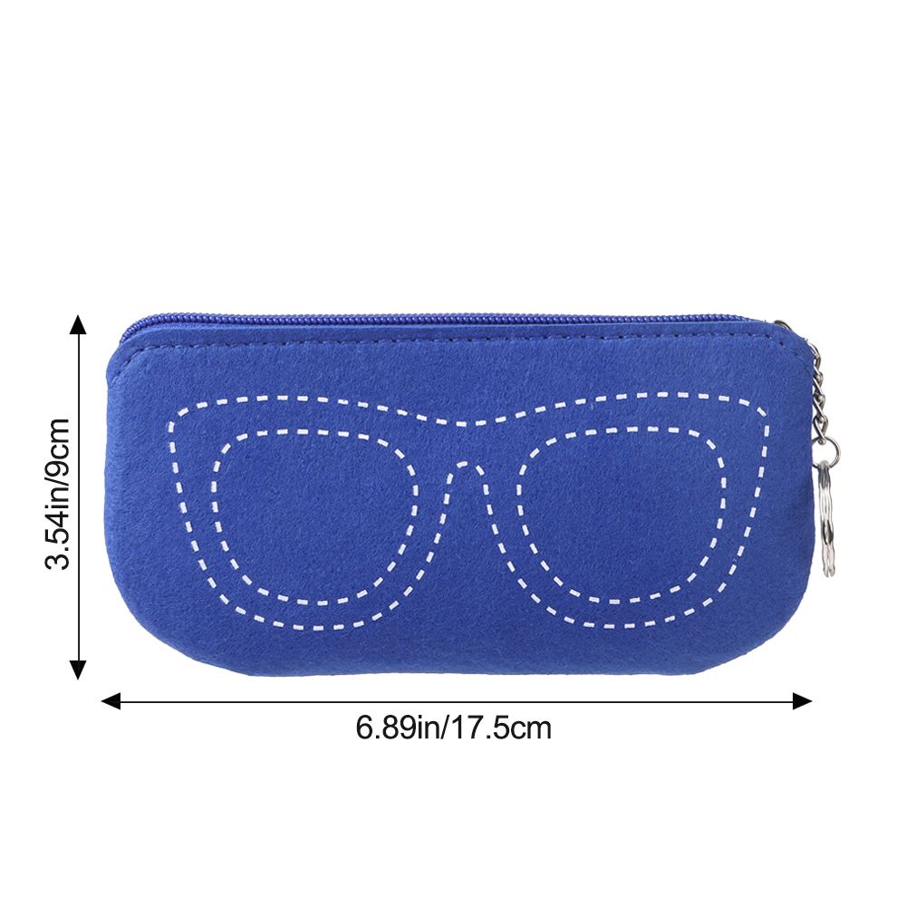 Zacht Vilt Brillenkoker Doos Zonnebril Zak Brillen Mouw Leesbril Rits Pouch Eyewear Protector
