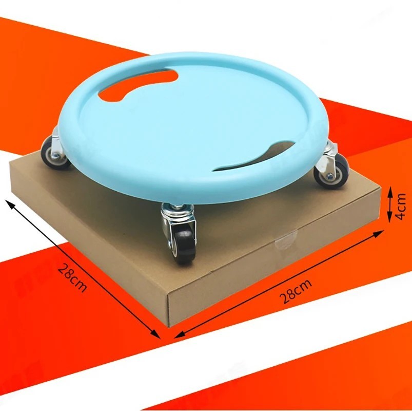 Abdominal Fitness Disc Silent Belly With Four Wheel Abdominal Exercise Gliding Disc PVC Universal Wheel Portable Ab Rollers