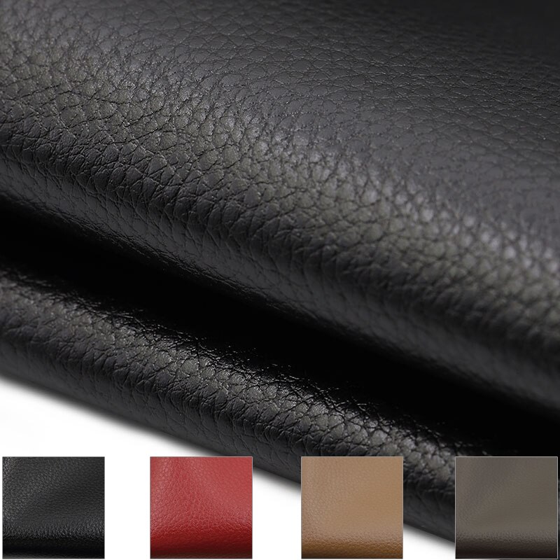 Lychee Textuur Pu Synthetisch Leer Stof Faux Leer Stof Voor Naaien Pu Kunstleer Voor Diy Bag Sofa Stoel Materiaal