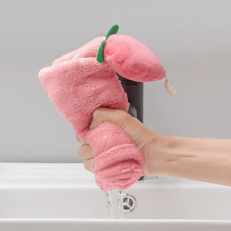 Leuke Fruit Handdoek Keuken Hangable Handdoek Voor Washandje Badhanddoek Zakdoek Coral Fleece Zachte Absorberende Washandje Handdoeken