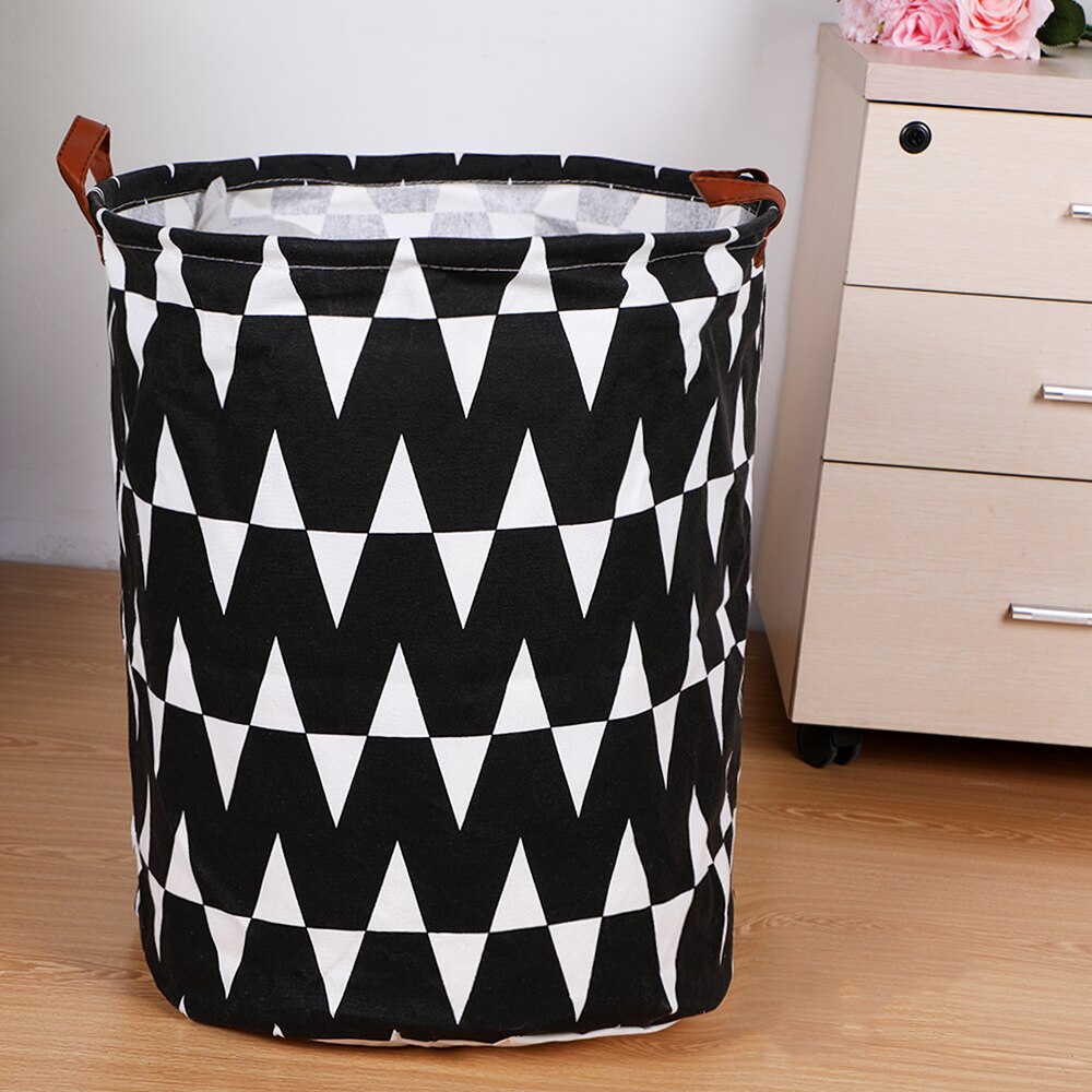 Didihou opvouwbare kleding speelgoed wasmand organizer opvouwbare wasmand ronde opbergbak 1pc: 8