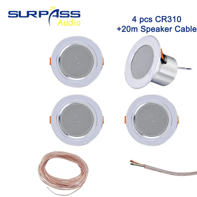 8Ohm 10W Badezimmer Decken lautsprecher Hintergrund Musik System feuchtigkeit beständiges Aluminium kann Decken lautsprecher Klang gestalten