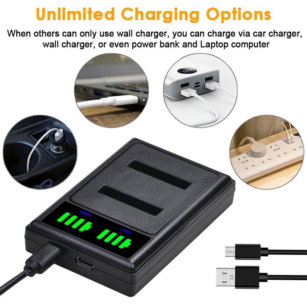 NP-45 Li-40B Li-42B EN-EL10 D-Li63 Li108 NP-80 KLIC-7006 Battery and Charger for Nikon Coolpix S4000 S210 S220 S230 S570